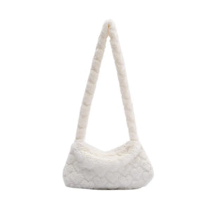 Retro Plush Underarm Shoulder Bag Female Winter Autumn Handbags