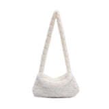 Retro Plush Underarm Shoulder Bag Female Winter Autumn Handbags