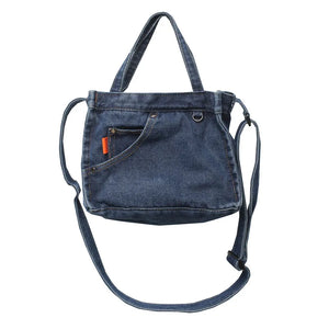 Youth Denim Crossbody Bag Small Mini Square Shoulder Bag