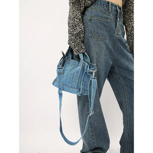Retro Denim Messenger Shoulder Bag Handbag