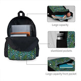 Ditsy Floral Turquoise Backpacks Men's Women's School Bags