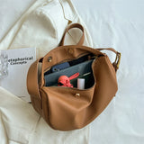 Retro Dumpling Bag for Women PU Leather Crossbody Handbag