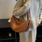 Retro Dumpling Bag for Women PU Leather Crossbody Handbag