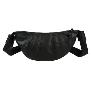 Retro Dumpling Shoulder Bag Purse Leather Woman Crossbody Bags