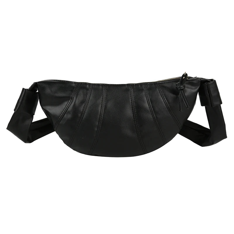 Retro Dumpling Shoulder Bag Purse Leather Woman Crossbody Bags