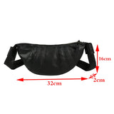 Retro Dumpling Shoulder Bag Purse Leather Woman Crossbody Bags