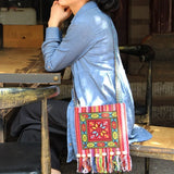 Ethnic Tassel Shoulder Bag Retro Embroidery Boho Tote Messenger
