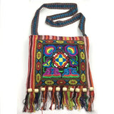 Ethnic Tassel Shoulder Bag Retro Embroidery Boho Tote Messenger