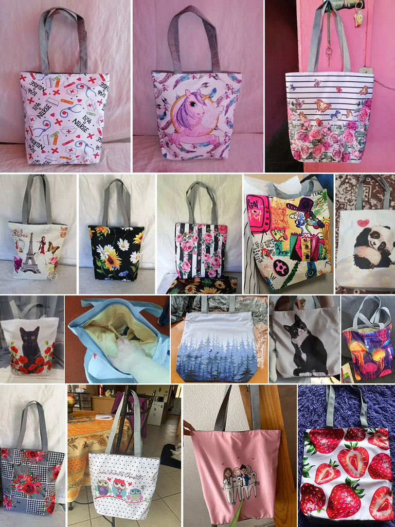 Retro Embroidery Flower Bird Printed Handbags Portable All-match Shoulder Bag