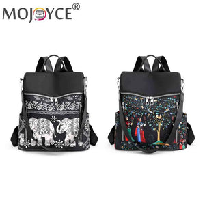 Retro Ethnic Backpack Women Girl School Casual Travel Rucksack