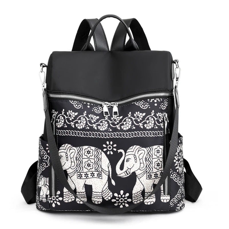 Retro Ethnic Backpack Women Girl School Casual Travel Rucksack