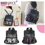 Retro Ethnic Backpack Women Girl School Casual Travel Rucksack