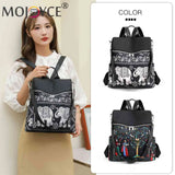 Retro Ethnic Backpack Women Girl School Casual Travel Rucksack