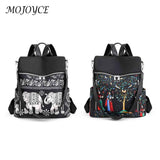 Retro Ethnic Backpack Women Teenage Student College Girl School Casual Rucksack