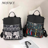Retro Ethnic Backpack Women Teenage Student College Girl School Casual Rucksack