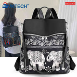 Vintage Ethnic Backpack for College Girl