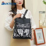 Vintage Ethnic Backpack for College Girl
