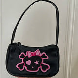 Retro Skeleton Harajuku Style Handbag Storage Crossbody Bag Women Bag