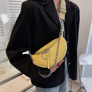 Retro Female Leather Waist Bag Shoulder Crossbody