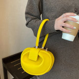 Retro Female Dumpling Bag Round Handbag Lady Shoulder Bags