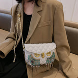 Retro Owl Shoulder Purse Chain Crossbody Bag for Woman Girls