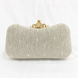 Retro Fine Silver Pink Clutch Ladies Dress Evening Bags