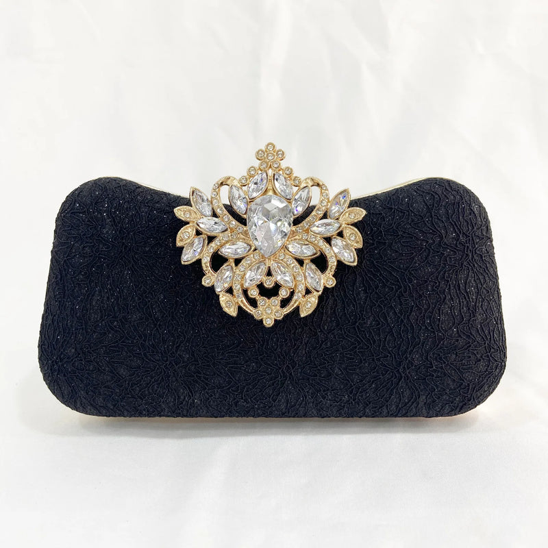 Retro Fine Silver Pink Clutch Ladies Dress Evening Bags