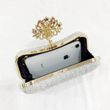 Retro Fine Silver Pink Clutch Ladies Dress Evening Bags