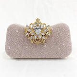 Retro Fine Silver Pink Clutch Ladies Dress Evening Bags