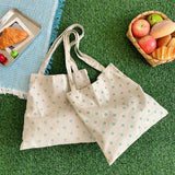 Retro Flower Female Shopping Messenger Bags Shoulder Bags Daisy