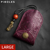 Retro Leather Key Bag Organizer Key Wallets Car Key Holder Case