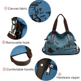 Retro Graffiti Ladies Canvas Bag One-Shoulder Messenger Large-Capacity Shoulder
