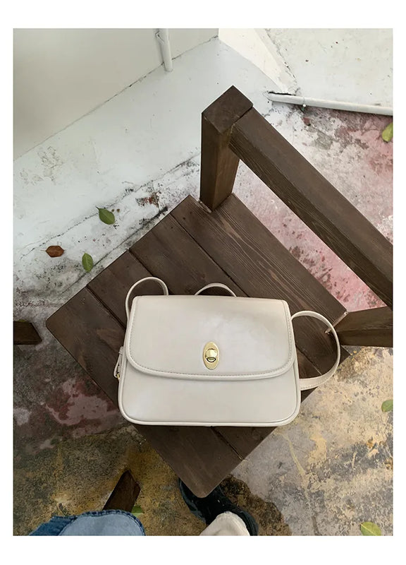 Retro Green Women Shoulder Bag Solid Female Messenger Bags PU Leather