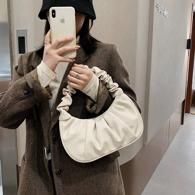 Vintage Small Handbag And Purse Women Bags Casual Mini Shoulder Bag Leather Clut