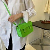 Retro Texture Small Square Bag Shoulder Crossbody Bag Ladies Handbags