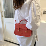 Retro Texture Small Square Bag Shoulder Crossbody Bag Ladies Handbags