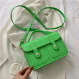Retro Texture Small Square Bag Shoulder Crossbody Bag Ladies Handbags