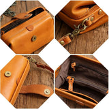 Retro Casual Leather Shoulder Bags Doctor Bag Clutch Crossbody Women