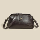 Retro Casual Leather Shoulder Bags Doctor Bag Clutch Crossbody Women
