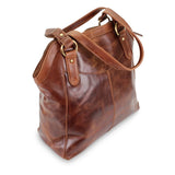 Retro Shoulder Handbag High Capacity Zipper Pocket Shoulder Tote Bags