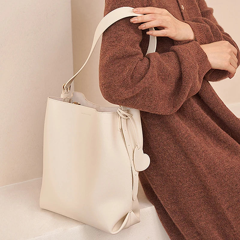 Retro Shoulder Handbag Zipper Pocket Shoulder Tote Bags