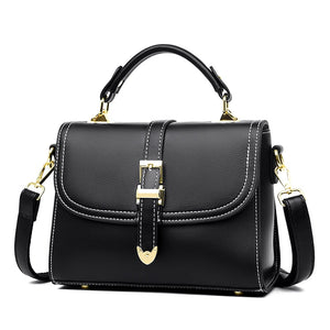 Vintage PU Leather Women Shoulder Bag Casual Messenger Tote Bag