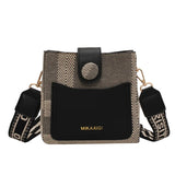 Retro Hong Kong Wide Shoulder Strap Diagonally Bag