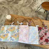 Retro Jacquard Women's Underarm Bag Casual Satin Ladies Flower Shoulder Bags