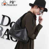 Retro Ladies Shoulder Bags Pure Crossbody Bag Casual PU Leather Women Casual Pur