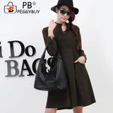 Retro Ladies Shoulder Bags Pure Crossbody Bag Casual PU Leather Women Casual Pur