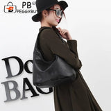 Retro Ladies Shoulder Bags Pure Crossbody Bag Casual PU Leather Women Casual Pur
