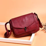 Retro Shoulder Bag Lock Clamshell Style Messenger Casual Female Bag