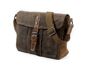 Retro Laptop Briefcase Bag Cowhide Leather Handbags 13inch Pad Bag