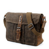 Retro Laptop Briefcase Bag Cowhide Leather Handbags 13inch Pad Bag